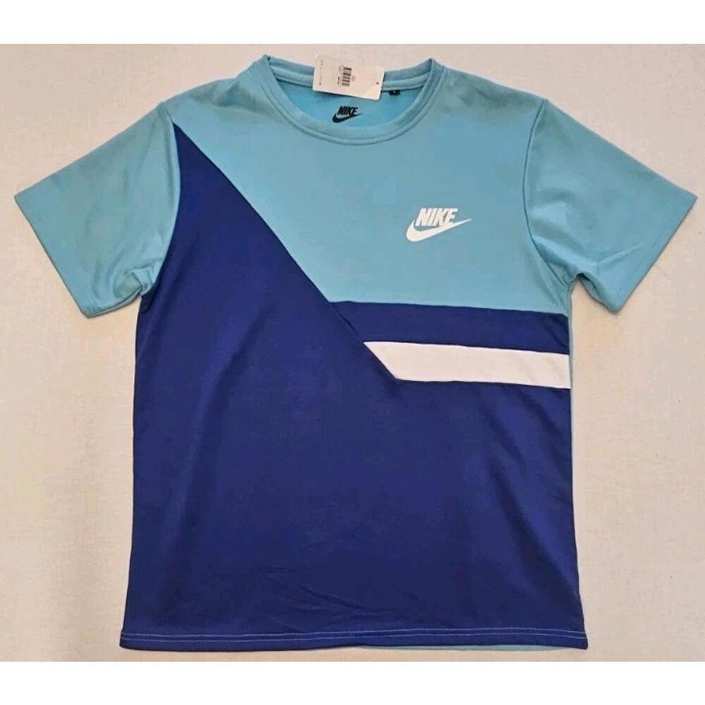 Men's Nike Diamond/Angled Logo Shirt 100% Cotton NWT Size Large